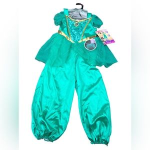 Disney Princess Girls Jasmine Deluxe Child Costume Size XS (3T-4T) NWT